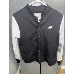 New Balance Youth M 10-12 Athletic Lightweight Jacket. Snap Up Front NWT